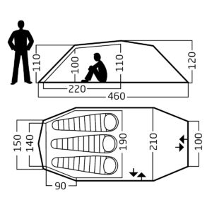 Oppland 3 SI (2.0) Tent