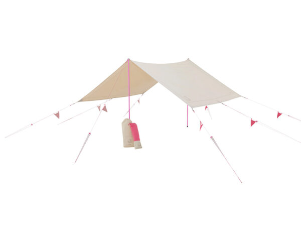 10921461-101-kari-tech-mini-148062-with-148060-nordisk-cma-tarp-with-colour-pack-sand-cherry-pink-01.jpg Kari Tech Mini Tarp Incl. Colour Pack