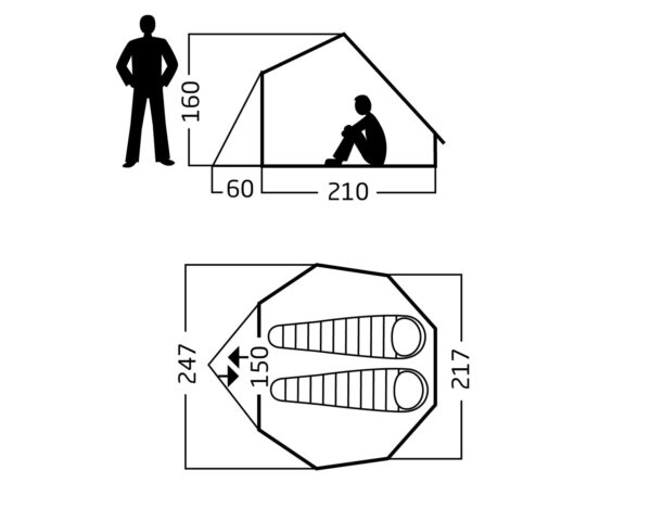 Asgard Tech Mini Tent Incl. Colour Pack