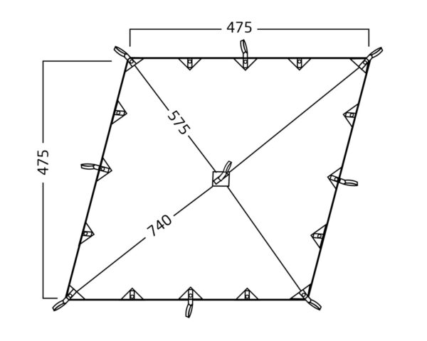 Kari 20 Diamond Tarp