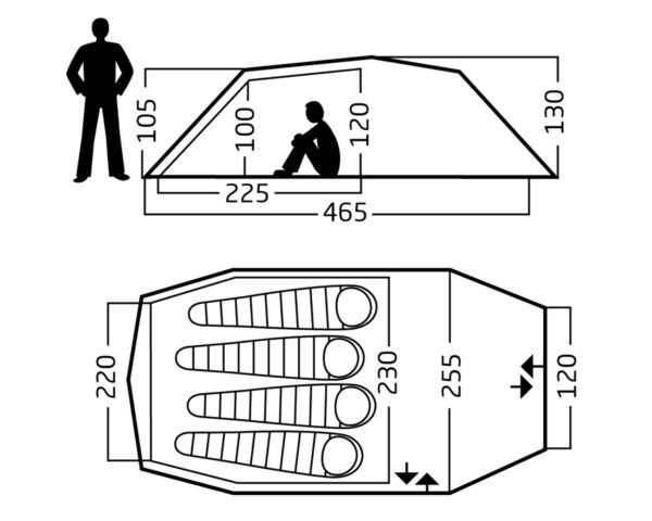 Oppland 4 PU Tent