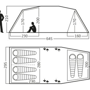 Reisa 6 PU Tent