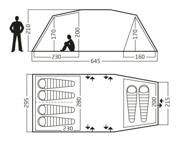 Reisa 6 PU Tent
