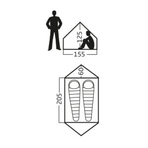 Ydun-mini-floorplan-nordisk.jpg Ydun Tech Mini Glamping Tent Incl. Colour Pack