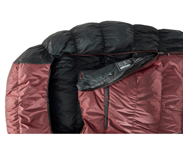 voyage-300-sleeping-bag-large-_left-zip_-ribbon-red-_-black-06.jpg Voyage 300 Sleeping Bag